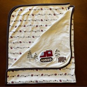 Gymboree Baby Blanket - Still Truckin - In the Forest - Brown Bear